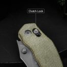 KIZER Bulldog Micarta Black zsebkés - V3672A3
