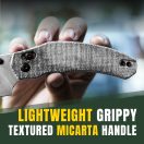 KIZER Bulldog Micarta zsebkés - V3672C2