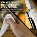 KIZER Spitfire Damascus Aluminium Mkuruti zsebkés