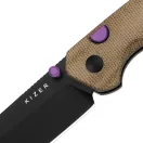 KIZER Madrac Black Blade Norplex UltreX Micarta zsebkés