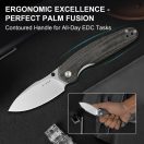 KIZER Meteora Micarta zsebkés