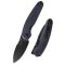 KIZER Meteora Richlite Black zsebkés - V3730A3