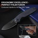 KIZER Meteora Richlite Black zsebkés - V3730A3