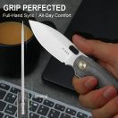 KIZER Seagull 14C28N Satin Micarta zsebkés