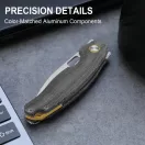 KIZER Seagull 14C28N Satin Micarta zsebkés - V3770A1