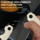 KIZER Seagull 14C28N Black Stonewashed Aluminium zsebkés