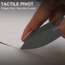 KIZER Seagull 14C28N Black Stonewashed Aluminium zsebkés