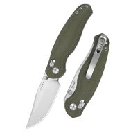 KIZER Phoca CC AEB-L Satin Olive Micarta zsebkés