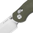 KIZER Phoca CC AEB-L Satin Olive Micarta zsebkés