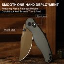 KIZER Phoca CC AEB-L Sunset Metal PVD Aluminium zsebkés - V3780A2