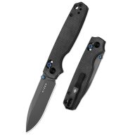KIZER Pokiman CD AllBlack Micarta zsebkés