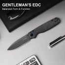 KIZER Pokiman CD AllBlack Micarta zsebkés