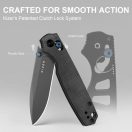 KIZER Pokiman CD AllBlack Micarta zsebkés - V3789A1