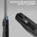 KIZER Pokiman CD AllBlack Micarta zsebkés - V3789A1