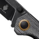 KIZER Azo Begleiter 2 Tanto Micarta zsebkés - V4458-2TC1
