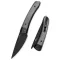 KIZER Momo AllBlack G-10 and Micarta zsebkés - V4663A1