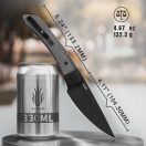 KIZER Momo AllBlack G-10 and Micarta zsebkés