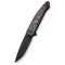WE KNIFE Smooth Sentinel Copper Foil Carbon Fiber Inlay zsebkés