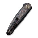 WE KNIFE Smooth Sentinel Copper Foil Carbon Fiber Inlay zsebkés