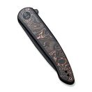 WE KNIFE Smooth Sentinel Copper Foil Carbon Fiber Inlay zsebkés
