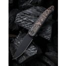 WE KNIFE Smooth Sentinel Copper Foil Carbon Fiber Inlay zsebkés