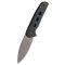 WE KNIFE Shakan Black Blue Holes zsebkés