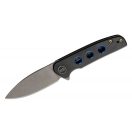 WE KNIFE Shakan Black Blue Holes zsebkés