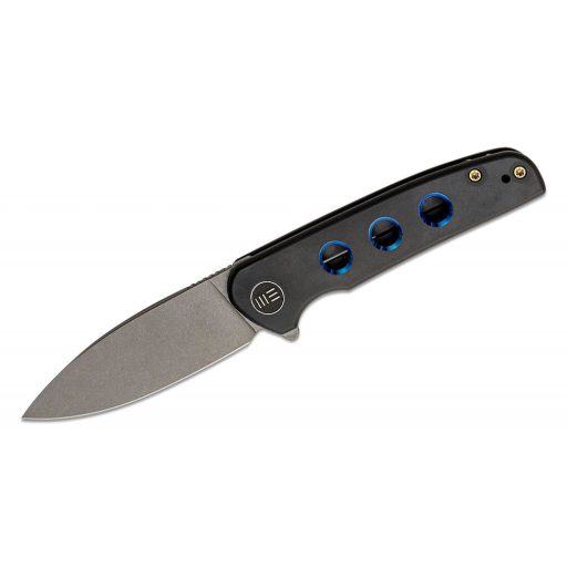 WE KNIFE Shakan Black Blue Holes zsebkés