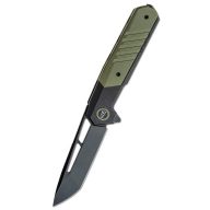 WE KNIFE Arsenal Black and OD green zsebkés - WE20073-2