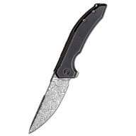 WE KNIFE Quixotic Heimskringla Damasteel zsebkés - WE21016-DS1