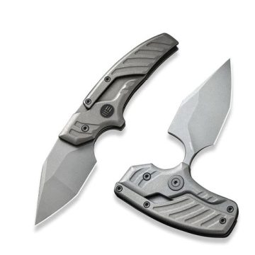 WE KNIFE Typhoeus Gray Folding Push Dagger Titanium zsebkés - WE21036B-2