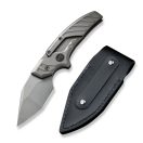 WE KNIFE Typhoeus Gray Folding Push Dagger Titanium zsebkés - WE21036B-2