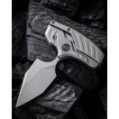WE KNIFE Typhoeus Gray Folding Push Dagger Titanium zsebkés - WE21036B-2