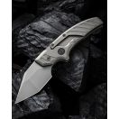 WE KNIFE Typhoeus Gray Folding Push Dagger Titanium zsebkés - WE21036B-2