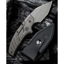 WE KNIFE Typhoeus Gray Folding Push Dagger Titanium zsebkés - WE21036B-2