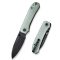 WE KNIFE Big Banter Black Blade Natural G-10 zsebkés
