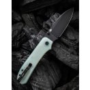 WE KNIFE Big Banter Black Blade Natural G-10 zsebkés
