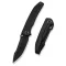 WE KNIFE Ryson AllBlack Titanium zsebkés - WE24086-1