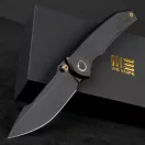 WE KNIFE Ryson AllBlack Titanium zsebkés - WE24086-1