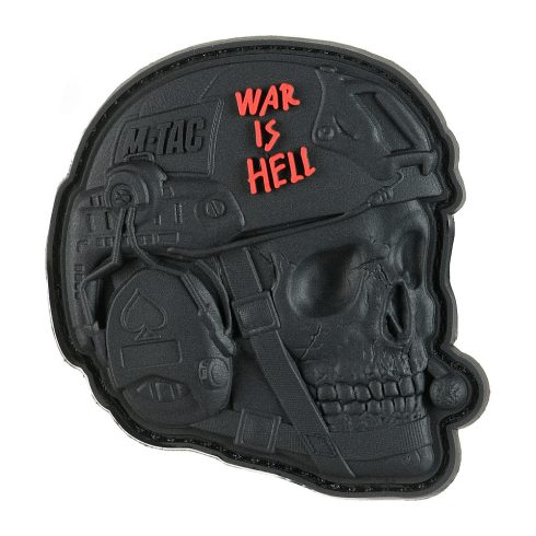 M-TAC War Is Hell Black PVC Patch felvarró