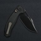 KUNWU Django Carbon Fiber Elmax AllBlack zsebkés - X707F