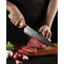 XIN XinCore Chef Knife Damascus White konyhakés
