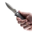 SOG Zoom S30V - Carbon Fiber rugós zsebkés - ZM1018-BX
