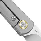 KIZER Feist 2 X Series M390 Titanium Reverse Tanto zsebkés