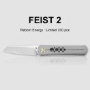 KIZER Feist 2 X Series M390 Titanium zsebkés - ZX-3499-2A1