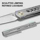 KIZER Feist 2 X Series M390 Titanium zsebkés - ZX-3499-2A1