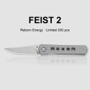 KIZER Feist 2 X Series M390 Titanium Clip Point zsebkés