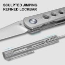 KIZER Feist 2 X Series M390 Titanium Clip Point zsebkés