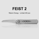 KIZER Feist 2 X Series M390 Titanium Hawkbill zsebkés - ZX-3499-2A3