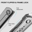 KIZER Feist 2 X Series M390 Titanium Hawkbill zsebkés - ZX-3499-2A3